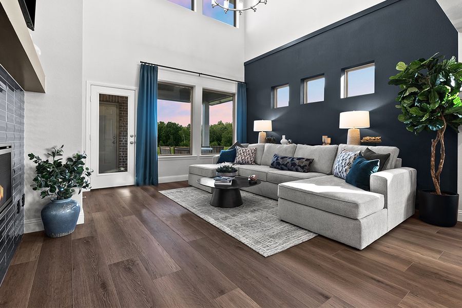 Furnished interior in a model home at La Terra at Uptown Celina in Celina (Image 22).