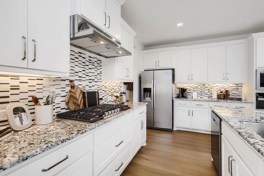 Furnished interior in a model home at North Sky 40s in Celina (Image 13).