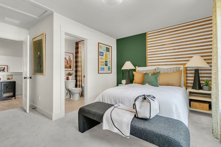 Furnished interior in a model home at Crosscreek Walk – Overlook in Charleston (Image 3). Furnished interior in a model home at Crosscreek Walk – Overlook in Charleston (Image 3).