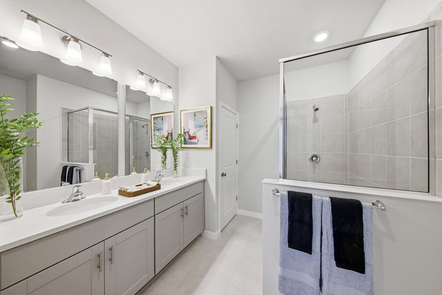 Furnished interior in a model home at Preserve at The Cays – The Harbor Series in Daytona Beach (Image 11). Furnished interior in a model home at Preserve at The Cays – The Harbor Series in Daytona Beach (Image 11).