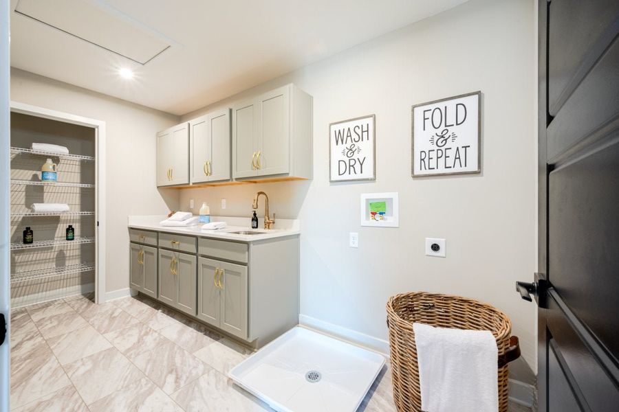 Furnished interior in a model home at The Estates and Meadows at Floyds Fork in Louisville (Image 25).