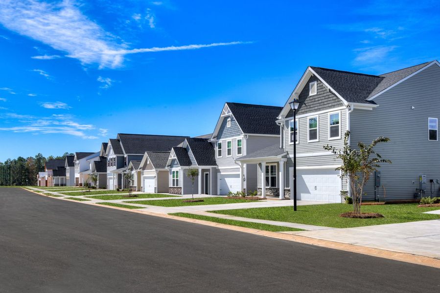 A welcoming neighborhood streetscape that feels like home from the moment you arrive