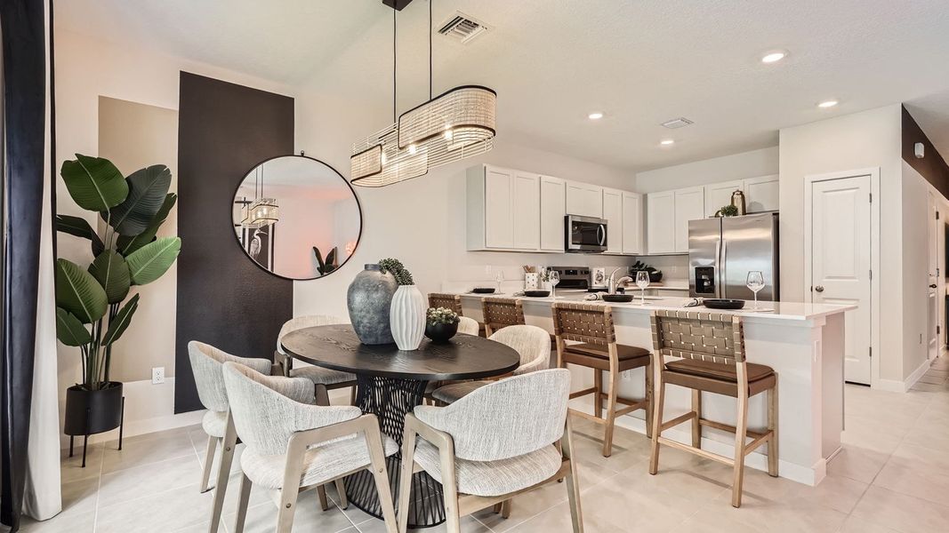 Furnished interior in a model home at Ashwood Cove in Lake Worth (Image 5).