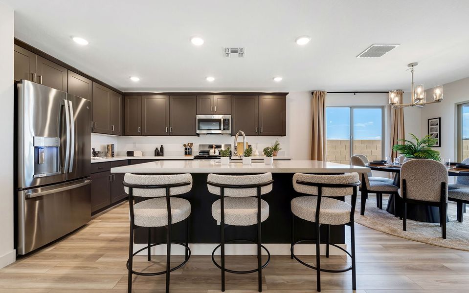 Furnished interior in a model home at Rancho Santa Rosa in Maricopa (Image 34).