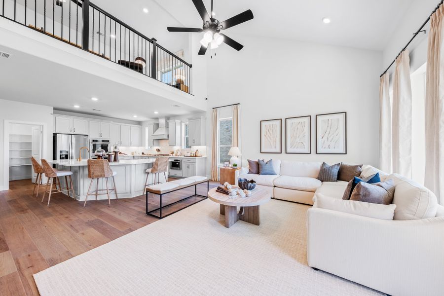 Furnished interior in a model home at Valencia on the Lake in Little Elm (Image 7).