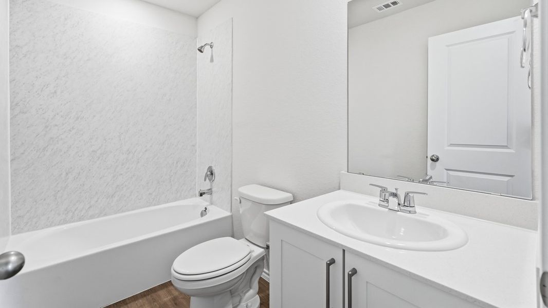 Furnished interior in a model home at Leonard Crossing in Leonard (Image 6).