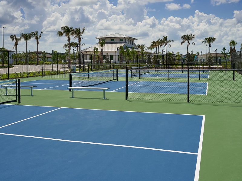 The Magnolia Bay Amenity Center Pickleball Courts.