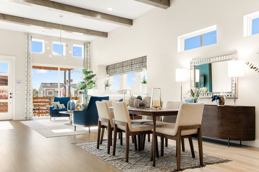Furnished interior in a model home at Willow Grove Single-Family Homes in Melissa (Image 5). Furnished interior in a model home at Willow Grove Single-Family Homes in Melissa (Image 5).