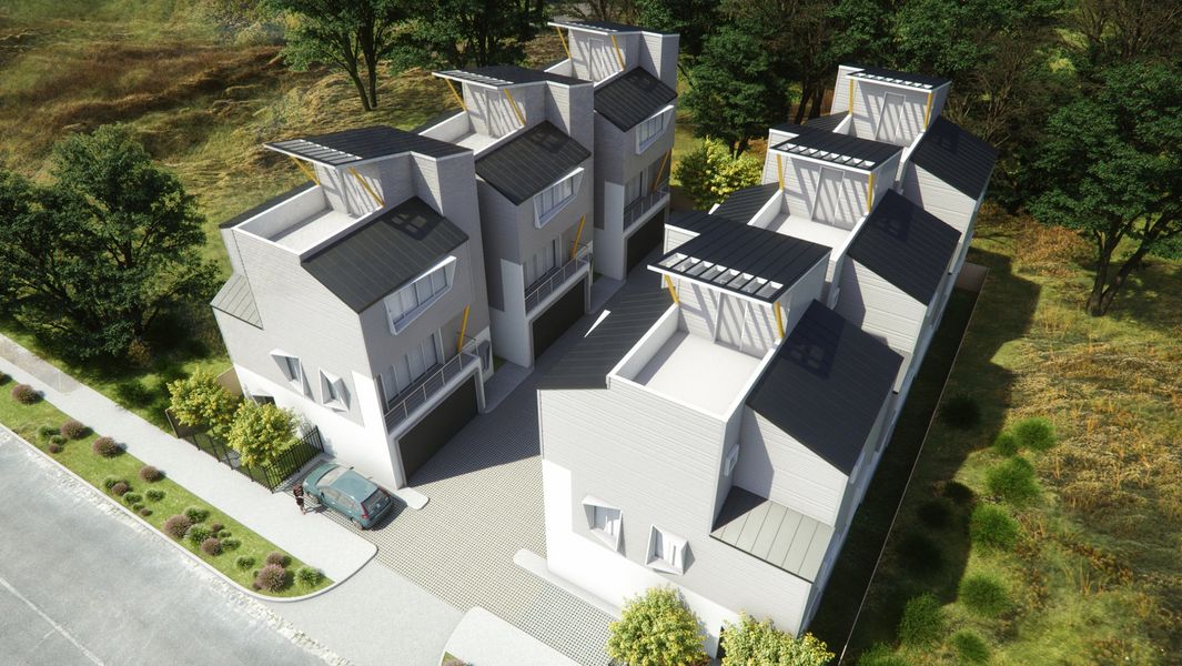 Architectural rendering of home exteriors planned for Weber in The Woodlands, TX (Image 3). Architectural rendering of home exteriors planned for Weber in The Woodlands, TX (Image 3).