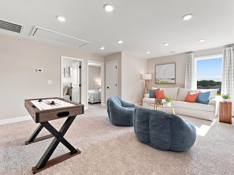 Furnished interior in a model home at Bailey Park in Fayetteville (Image 25).