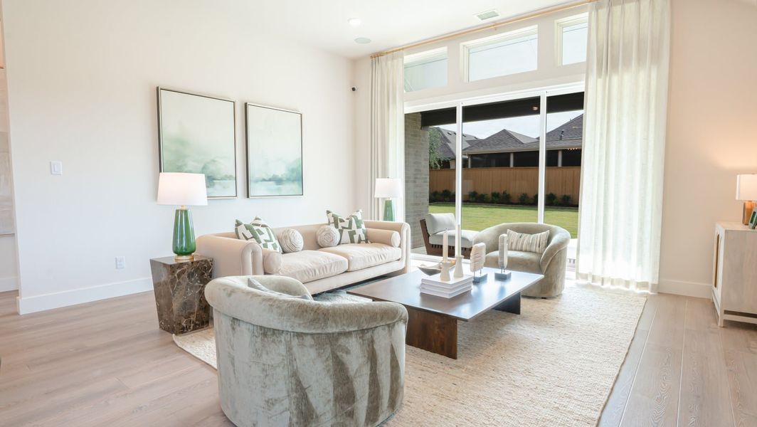 Furnished interior in a model home at Inspiration in Lucas (Image 27).