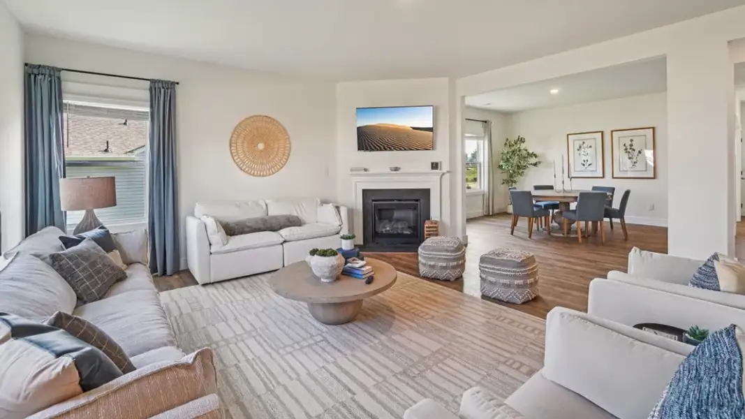 Furnished interior in a model home at Old Shiloh in Greeneville (Image 5).