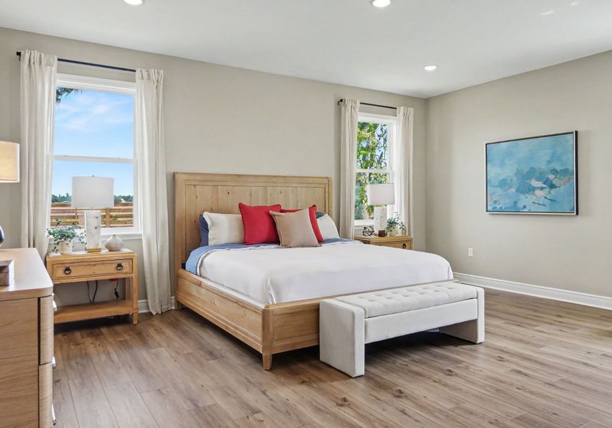 Furnished interior in a model home at Highland Park in Newberry (Image 10).