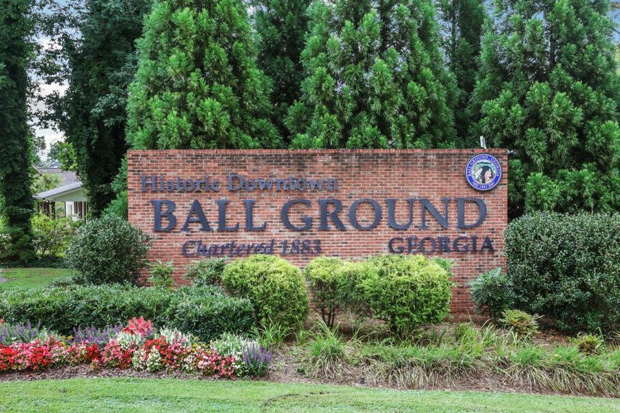 Entrance to the Marble Tree community in Ball Ground, GA, featuring signage and landscaping (Image 13).