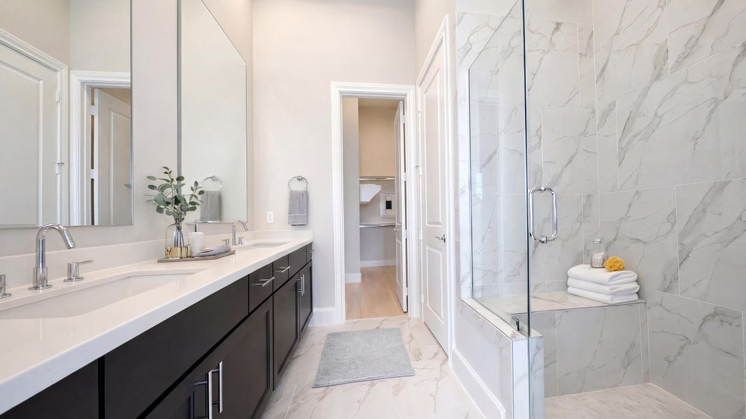 Furnished interior in a model home at Pleasant Grove in Houston (Image 9). Furnished interior in a model home at Pleasant Grove in Houston (Image 9).