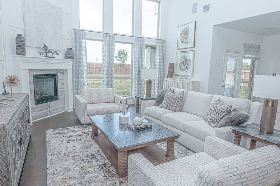 Furnished interior in a model home at Broadmoor Estates in Ovilla (Image 5).