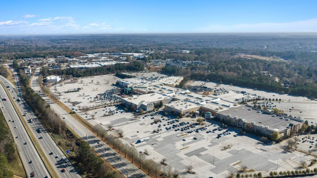 Aerial view of the Carlton community in Douglasville, GA, showing layout and nearby surroundings (Image 8).