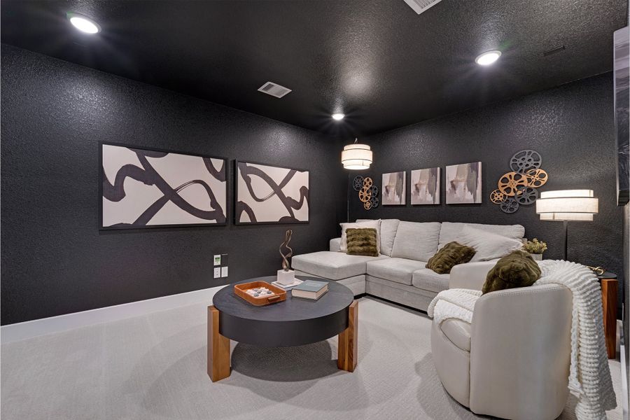 Furnished interior in a model home at Sunterra Lakes in Brookshire (Image 36).