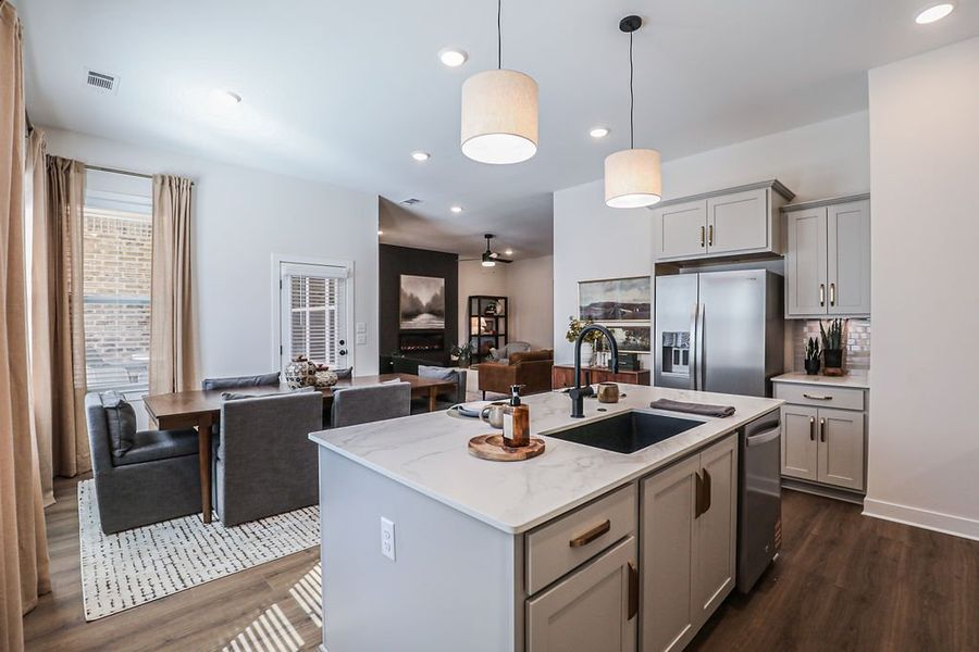 Furnished interior in a model home at Villages of Green Meadows in Munford (Image 61).