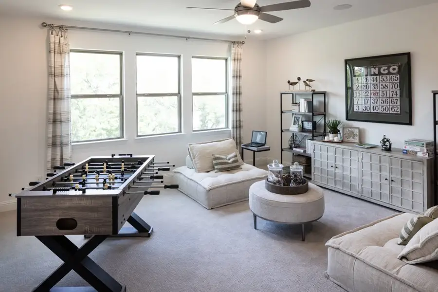 Furnished interior in a model home at Bear Ridge in Burleson (Image 2). Furnished interior in a model home at Bear Ridge in Burleson (Image 2).