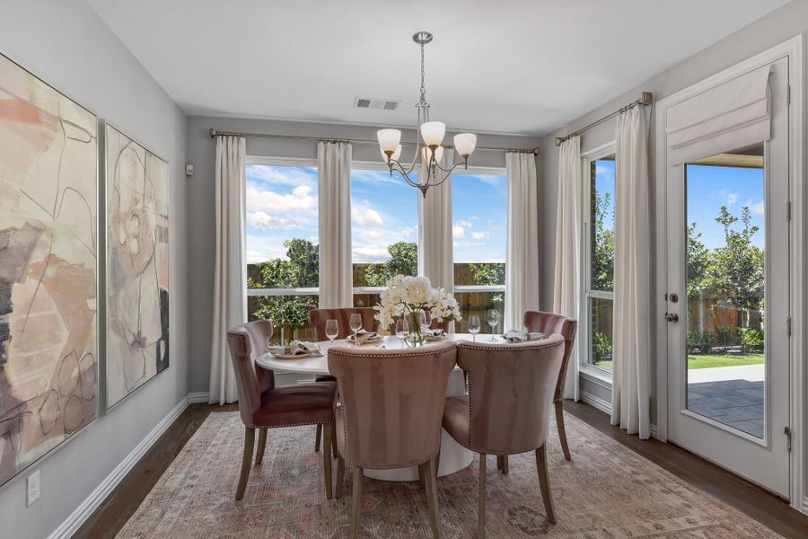 Castle Hills Northpointe Townhomes Dining by American Legend Homes