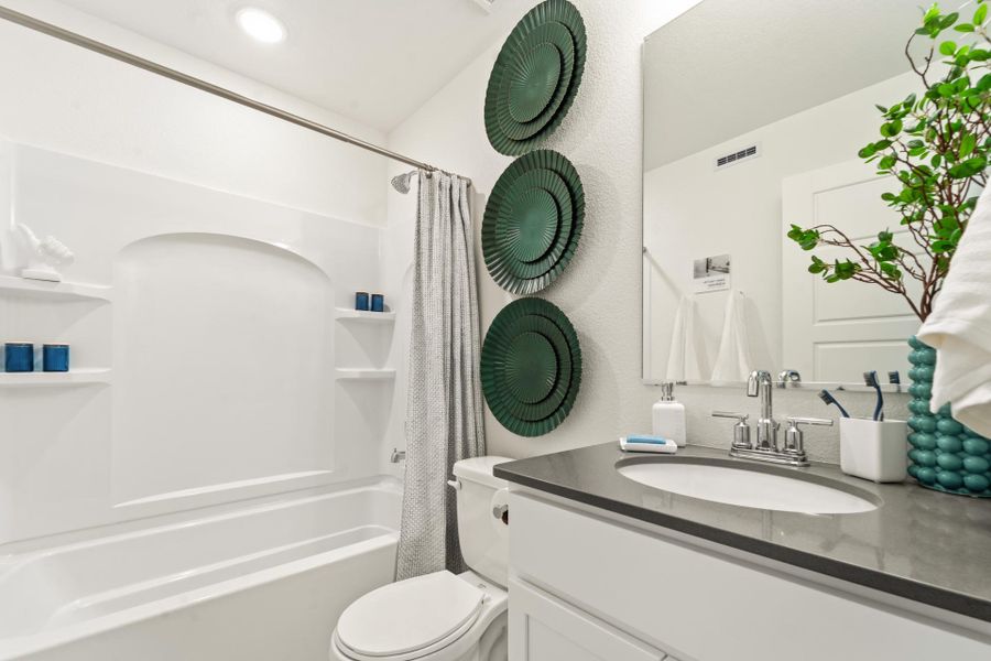 Furnished interior in a model home at Conestoga in Ault (Image 25).