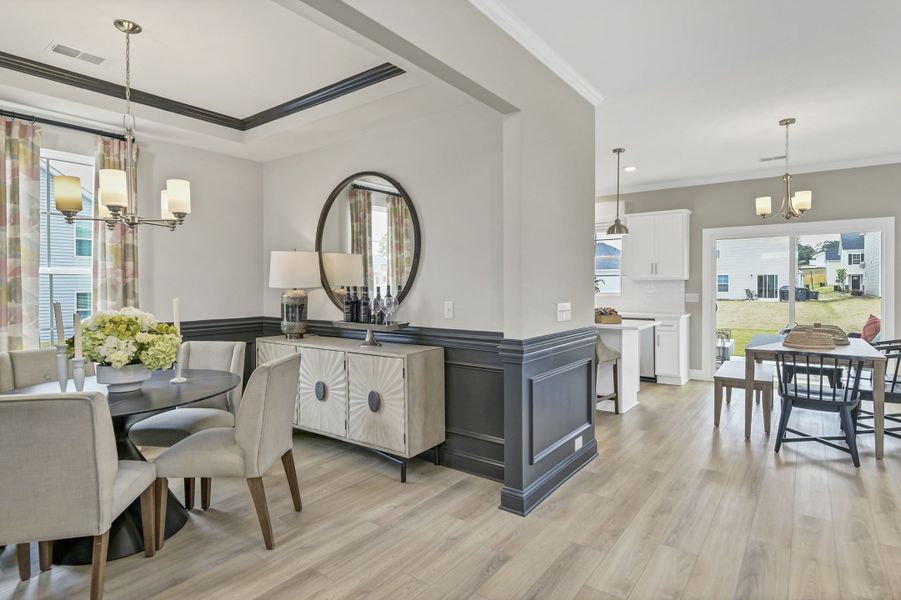 Furnished interior in a model home at Ashton Lakes in Lexington (Image 17).
