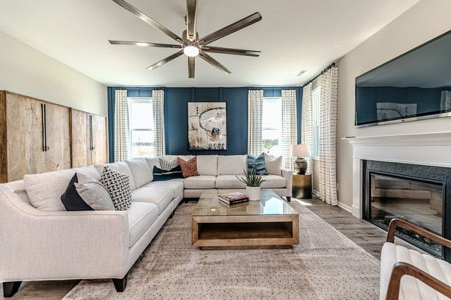 Furnished interior in a model home at Pembroke in Hope Mills (Image 31).