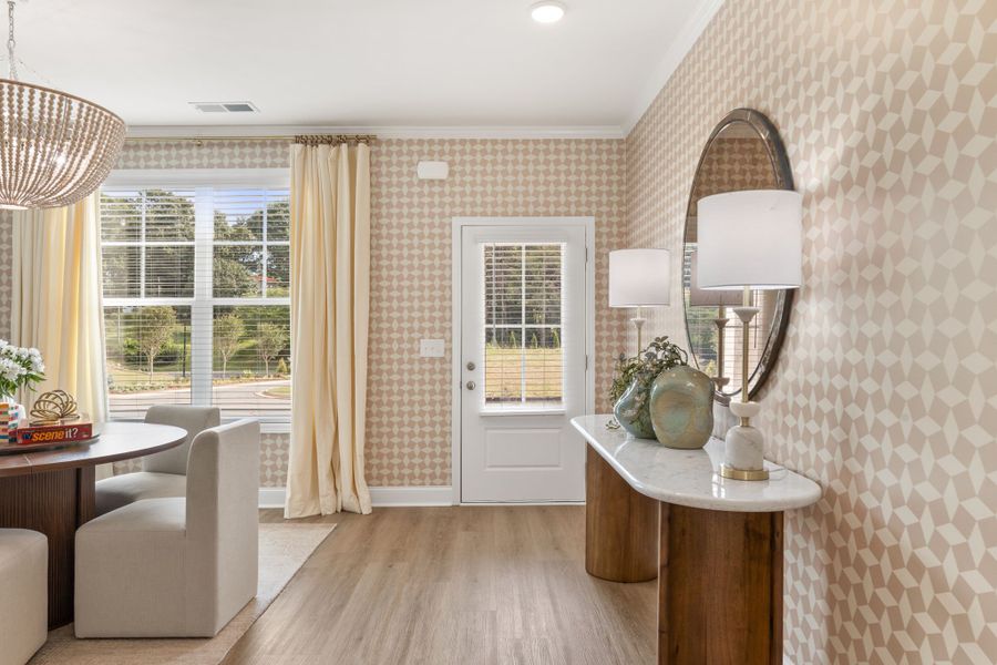 Furnished interior in a model home at Oakhill Estates in Adairsville (Image 5). Furnished interior in a model home at Oakhill Estates in Adairsville (Image 5).
