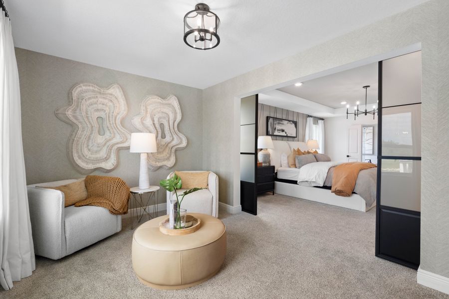 Furnished interior in a model home at Acuera Estates in Apopka (Image 17).