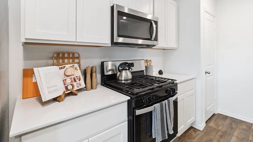 Furnished interior in a model home at Blue Ridge Ranch in San Antonio (Image 8).