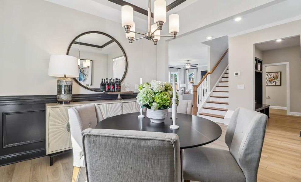 Furnished interior in a model home at Ashton Lakes in Lexington (Image 4).