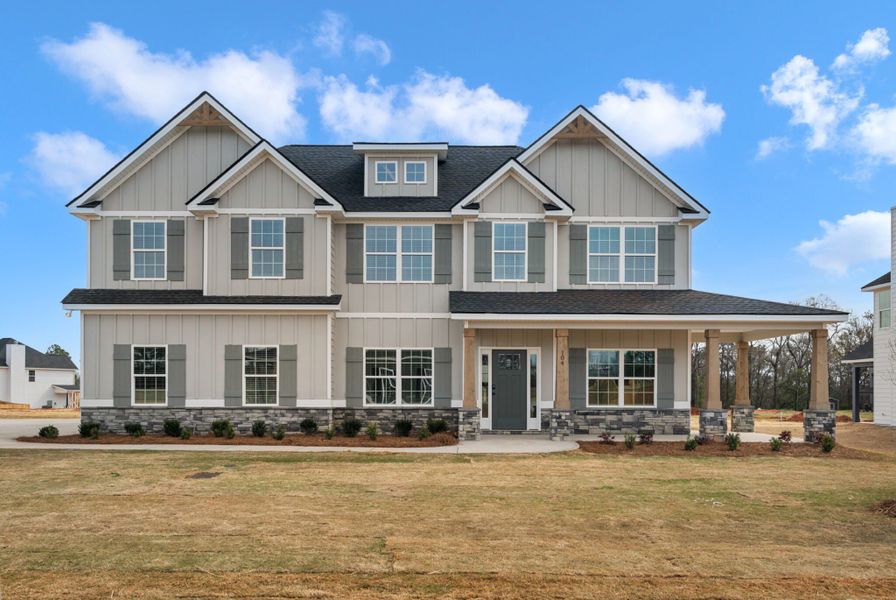 Front exterior of a home in the Juliette Crossing community, located in Forsyth, GA (Image 23).