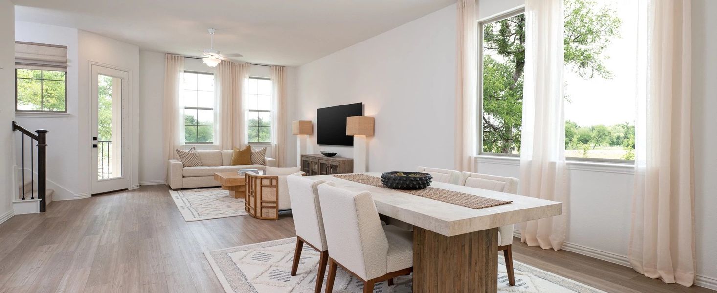 Furnished interior in a model home at City Point - Urban in North Richland Hills (Image 14).