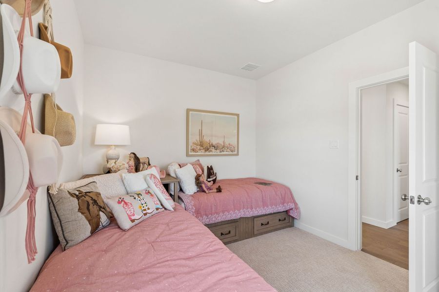 Charming Secondary Bedroom in American Legend Homes Ramble Model Charming Secondary Bedroom in American Legend Homes Ramble Model