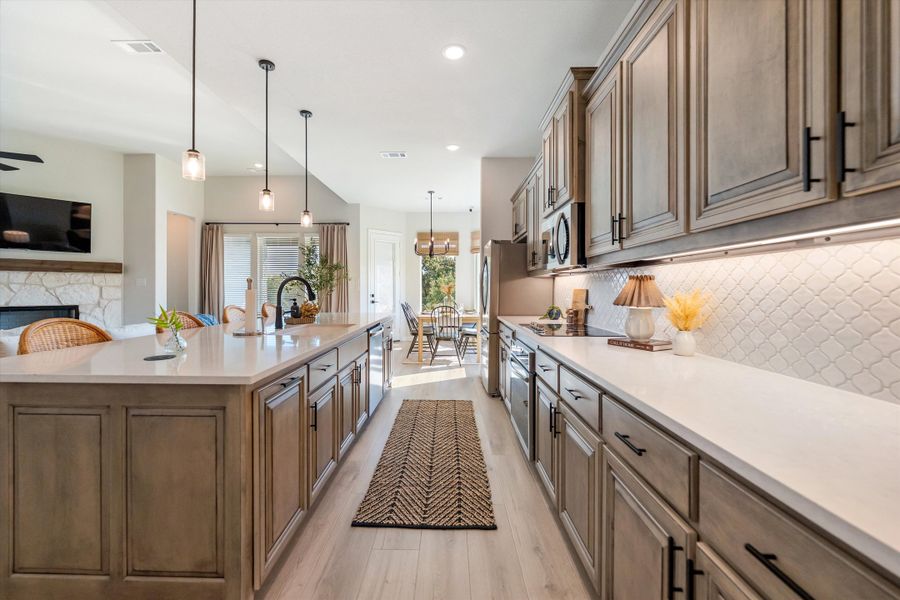 Furnished interior in a model home at Oak Grove Addition in Springtown (Image 23).