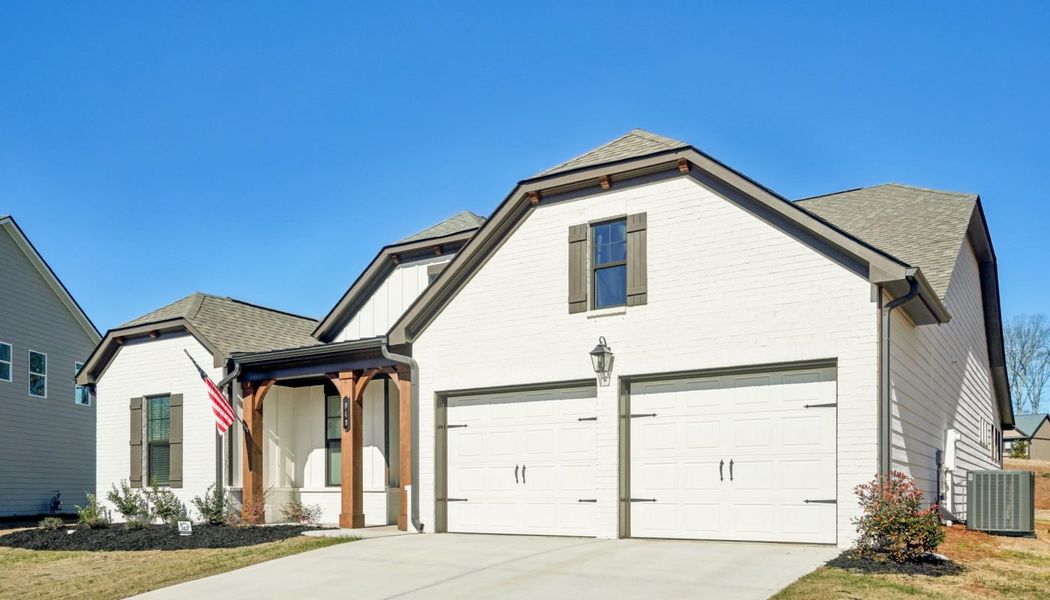 Front exterior of a home in the Ponderosa Farms Reserve community, located in Gainesville, GA (Image 4).