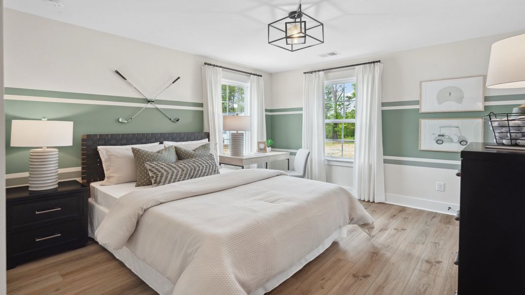 Furnished interior in a model home at Creekside at Andrews in Summerville (Image 16).