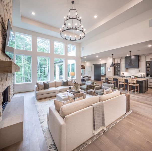 Furnished interior in a model home at Aune Ranch in Argyle (Image 23). Furnished interior in a model home at Aune Ranch in Argyle (Image 23).