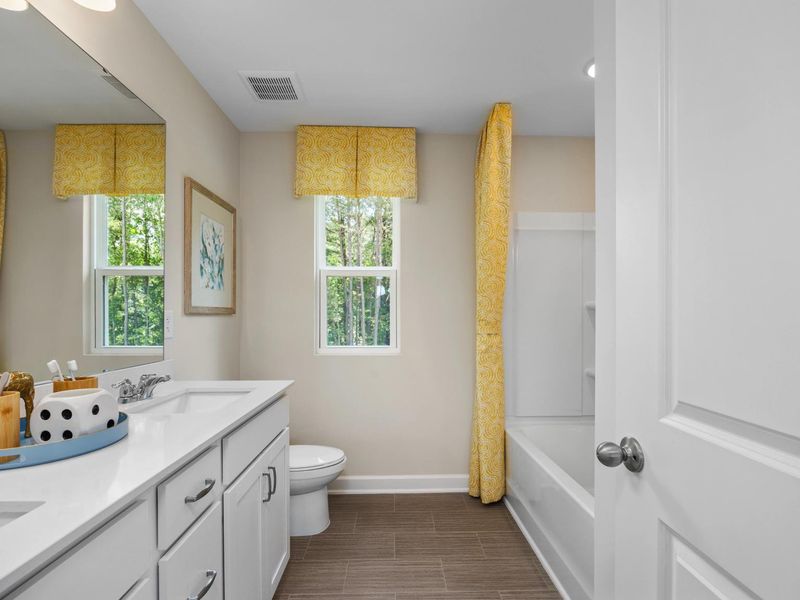 Furnished interior in a model home at Retreat at North Main in Lillington (Image 21). Furnished interior in a model home at Retreat at North Main in Lillington (Image 21).