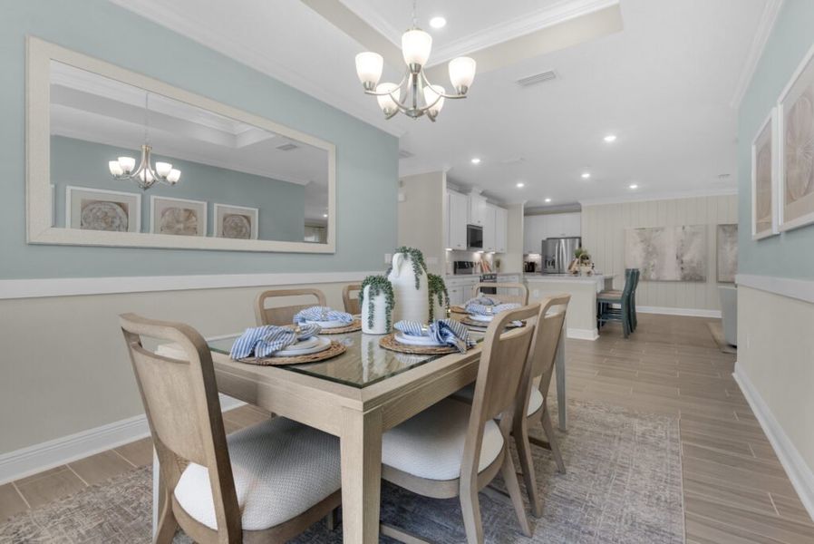 Furnished interior in a model home at Lake Merial in Panama City (Image 13).