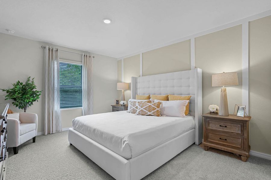 Furnished interior in a model home at Atria at Ridgewood Lakes in Davenport (Image 16). Furnished interior in a model home at Atria at Ridgewood Lakes in Davenport (Image 16).