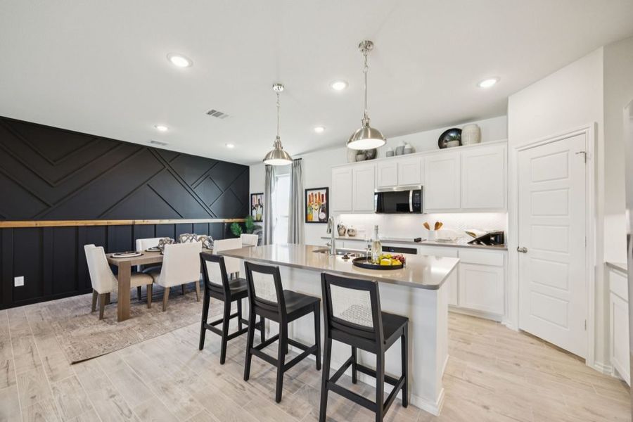 Furnished interior in a model home at Churchill in Anna (Image 12).