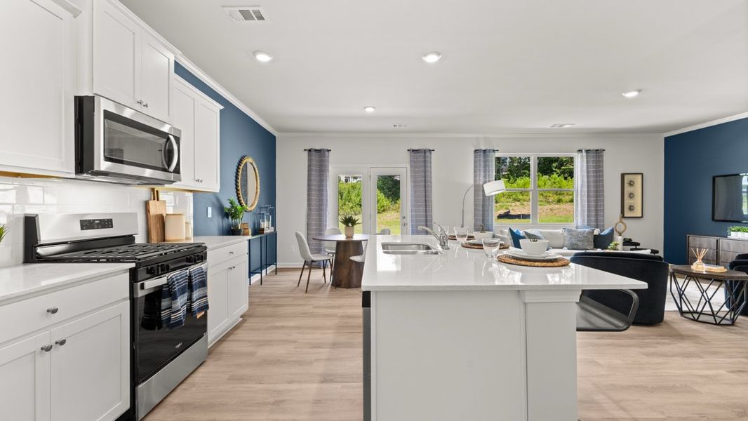 Furnished interior in a model home at Lost Creek in Dallas (Image 20).