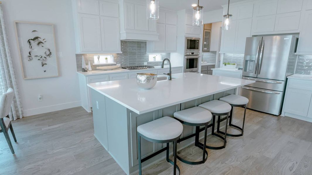 Furnished interior in a model home at Wellspring Estates in Celina (Image 4).