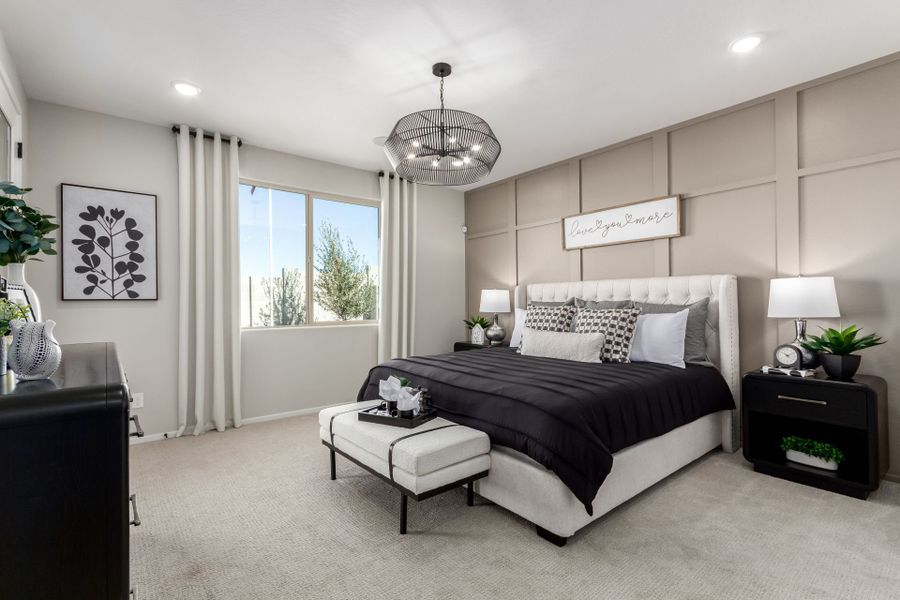 Furnished interior in a model home at Agave Springs at Teravalis in Buckeye (Image 52).
