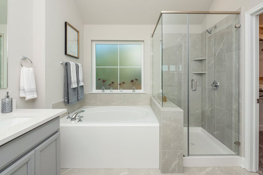 Furnished interior in a model home at The Executive Collection at Yaupon Trails in Bryan (Image 10). Furnished interior in a model home at The Executive Collection at Yaupon Trails in Bryan (Image 10).