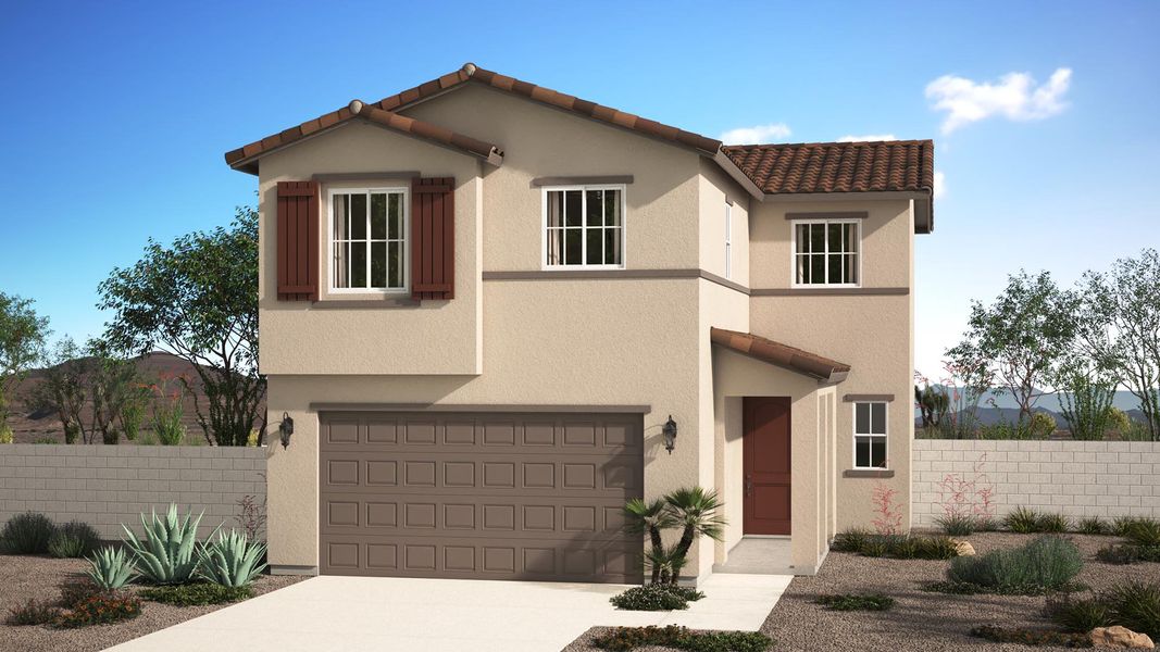 Front exterior of a home in the Mandarin at Citrus Park community, located in Goodyear, AZ (Image 22).