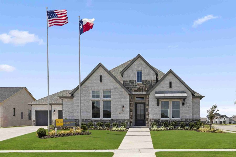 Front exterior of a home in the Heath Golf and Yacht Club community, located in Rockwall, TX (Image 25).