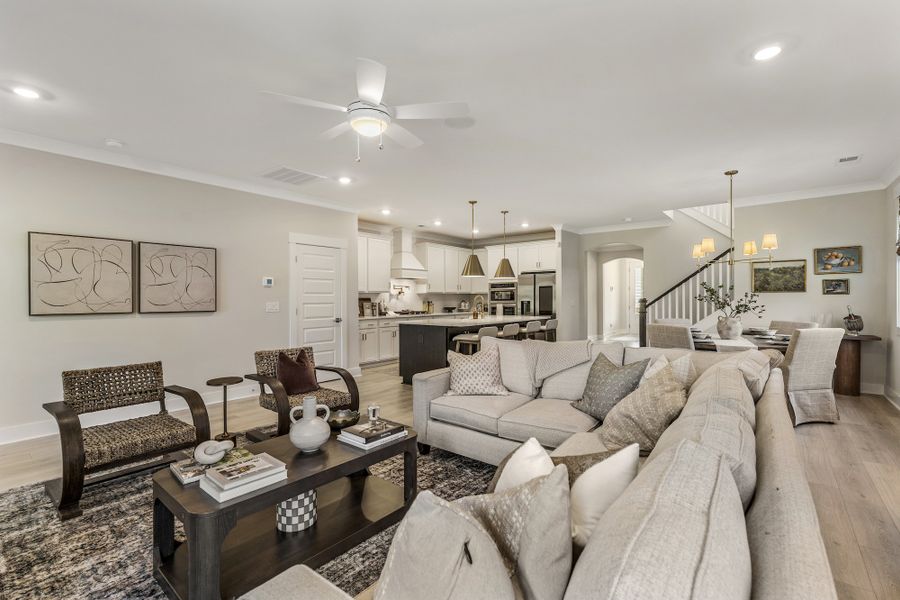 Furnished interior in a model home at South Park in Piedmont (Image 19).